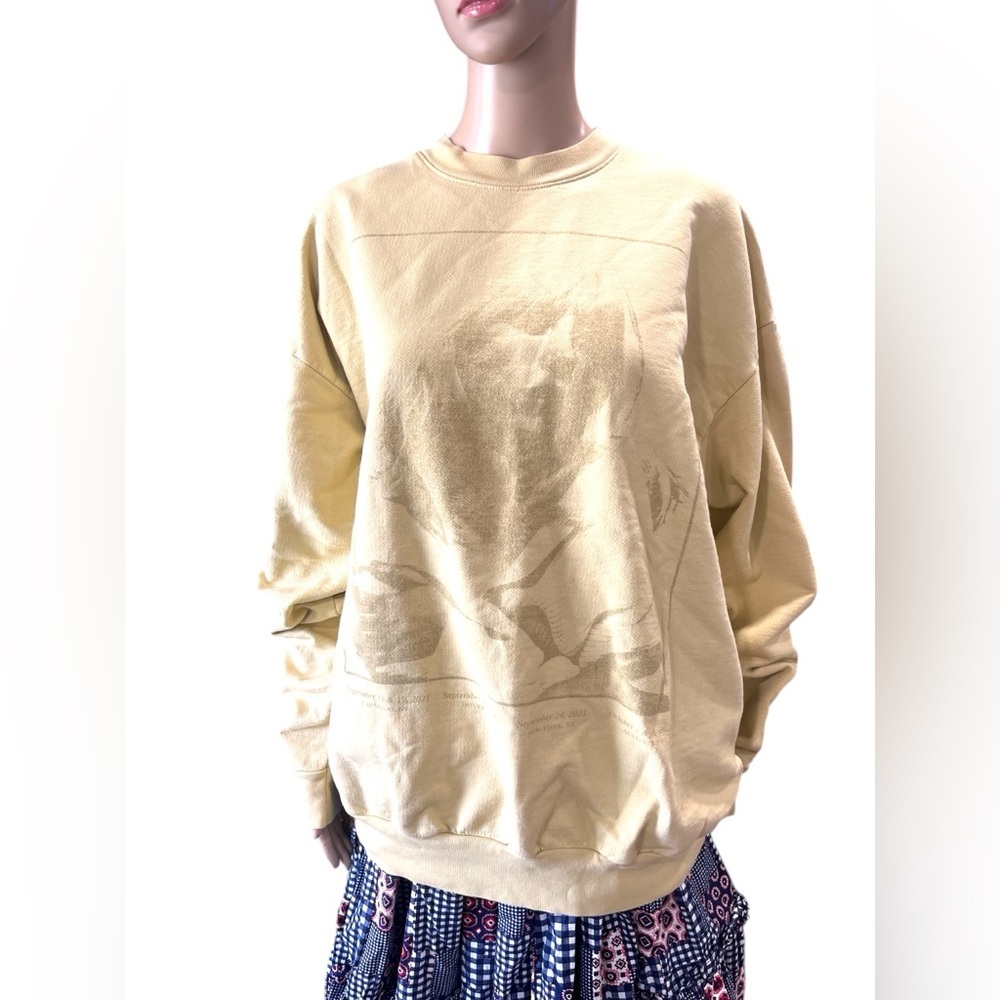 Billie Eilish merch underwater 2021 tour oversized sweatshirt-XL